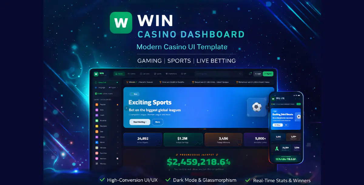 WinBet – Enterprise-Grade Online Casino Platform (Full Source Code)