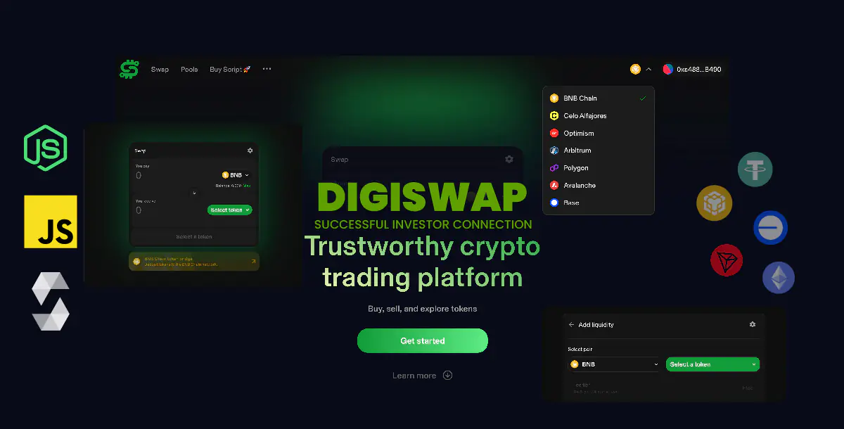 DigiSwap — Decentralized Exchange  with Multi-Chain Support